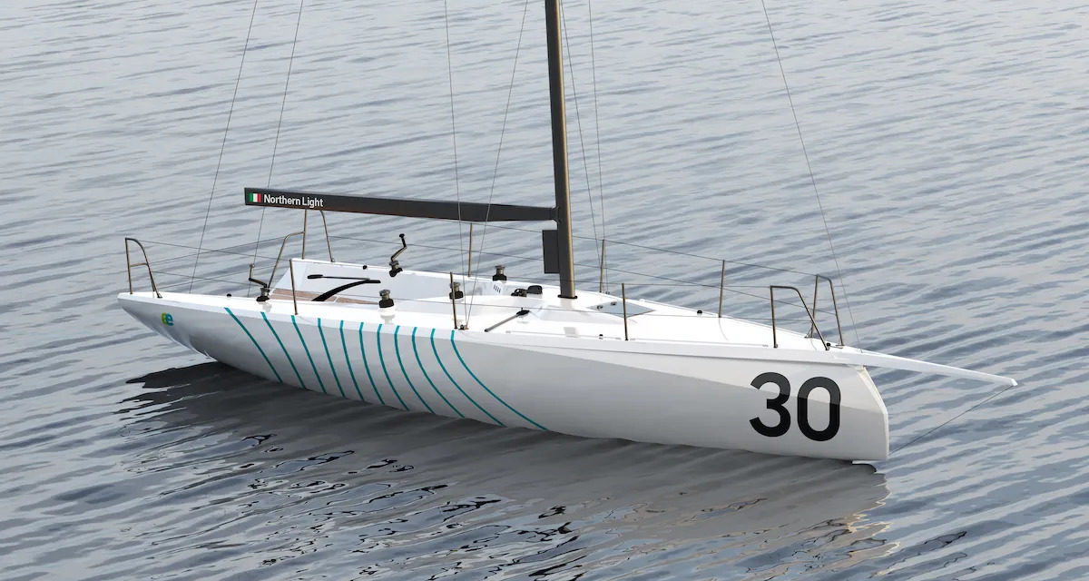 Varata la prima barca a vela interamente riciclabile al mondo<h2 class='anw-subtitle'>La Northern Light Composites di Monfalcone ha messo in acqua a Genova il suo Ecoracer One Design 30</h2>