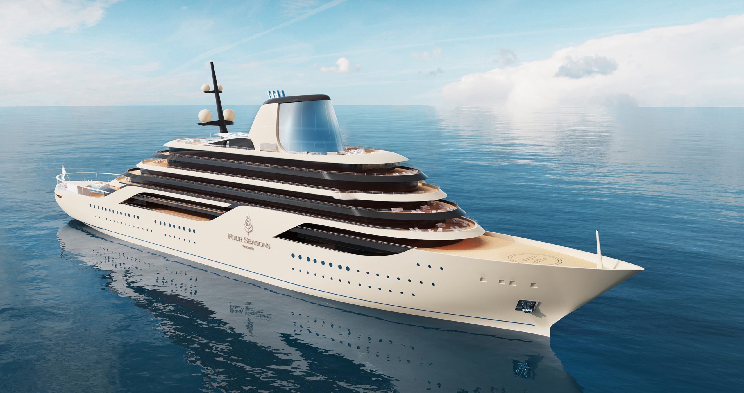 Il render del progetto Fincantieri per Four Seasons.