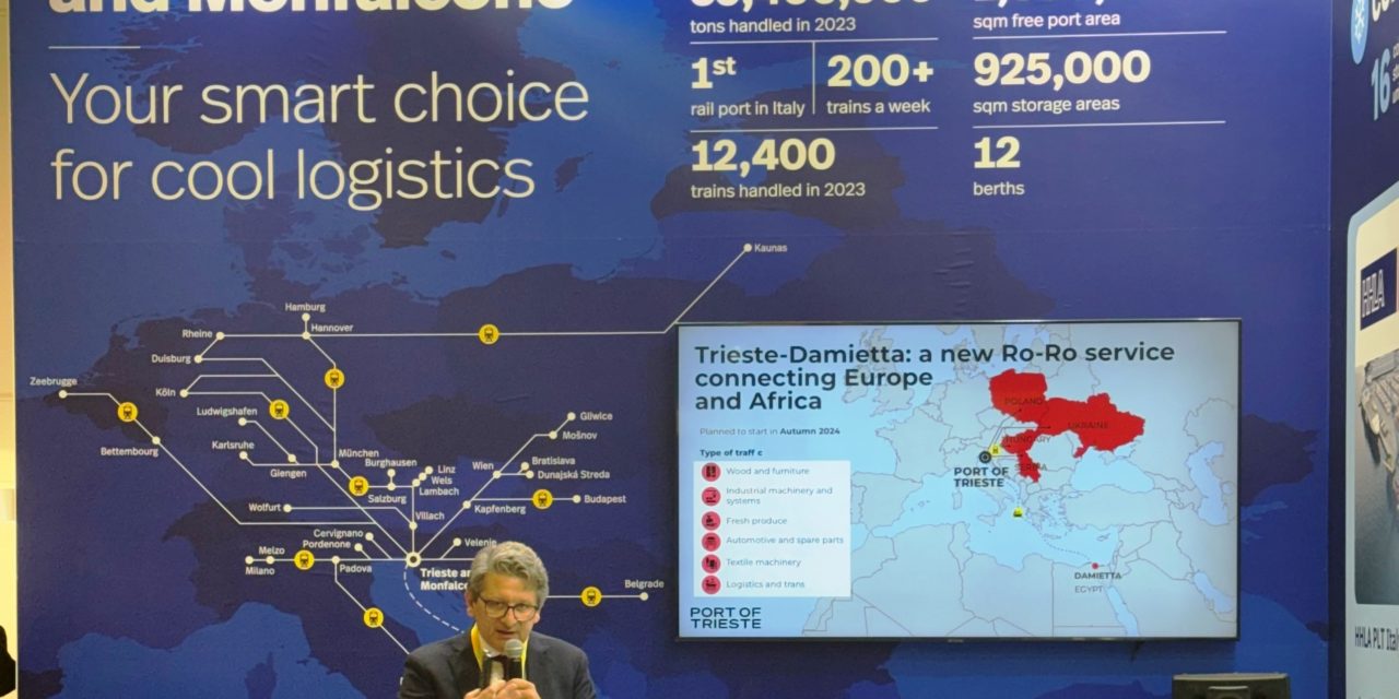 Trieste presenta nuova linea con l’Egitto al Fruit Logistica di Berlino<h2 class='anw-subtitle'>Lo scalo diventa hub per prodotti refrigerati destinati al mercato europeo. Si amplia anche l’export italiano verso l’Africa</h2>