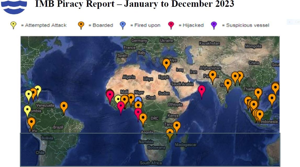 Pirateria in aumento nel 2023<h2 class='anw-subtitle'>Il nuovo rapporto dell'IMB segnala il primo caso al largo della Somalia dal 2017</h2>