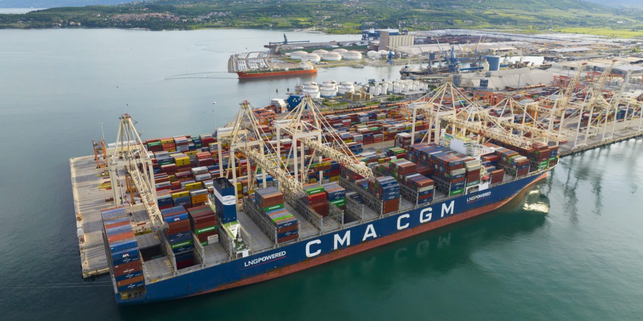 Per la prima volta a Capodistria una nave alimentata a GNL<h2 class='anw-subtitle'>Si tratta di una portacontainer di Cma Cgm, compagnia che vuole raggiungere la neutralità climatica entro il 2050</h2>