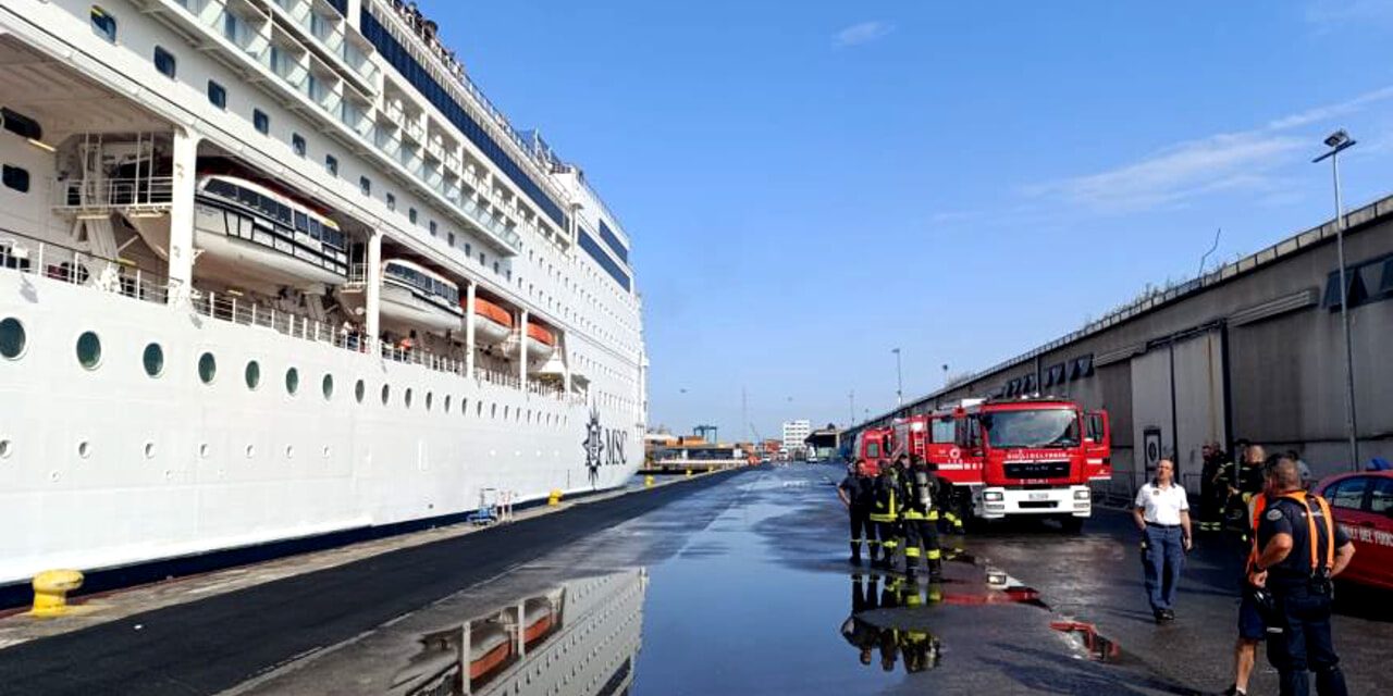 Porto Marghera, incendio a bordo della MSC Armonia<h2 class='anw-subtitle'>Intervento di Guardia costiera e Vigili del fuoco: fiamme domate dall'equipaggio. Controlli in corso sulla nave</h2>