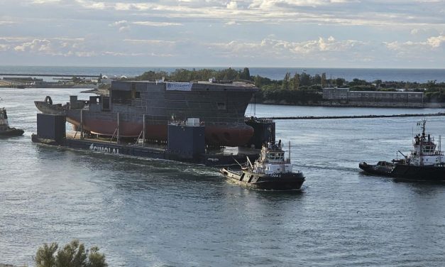 Porto Marghera accoglie scafo di Mariotti